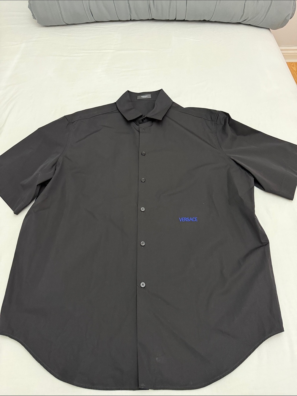 Versace Black Embroidered Shirt
